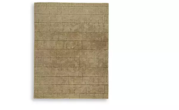 luzmont golden brown large rug by ashley