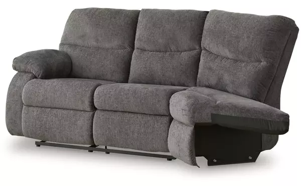 museum pewter laf reclining loveseat by ashley