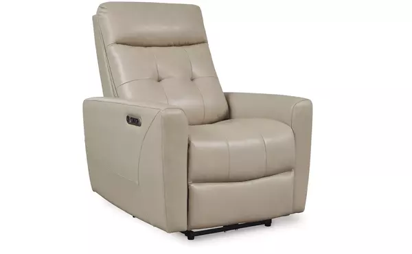 pisgham sand pwr recliner/adj headrest by ashley