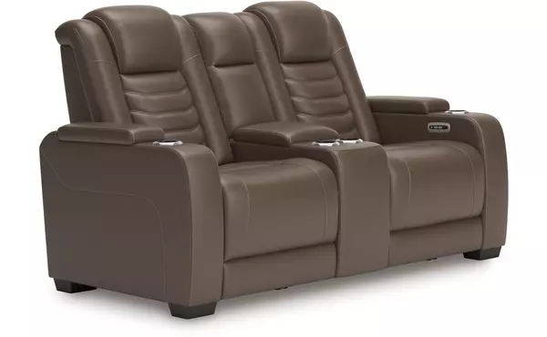 high impact tobacco pwr rec loveseat/con/adj hdrst by ashley