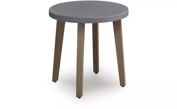 harmony headlands natural/gray round end table by ashley
