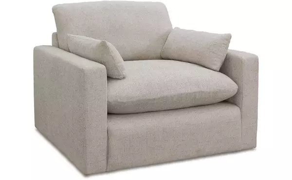 refined sand chair and a half by ashley