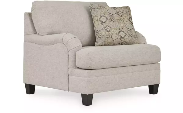 bralynn linen chair and a half by ashley