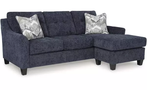 keenelynn navy sofa chaise by ashley