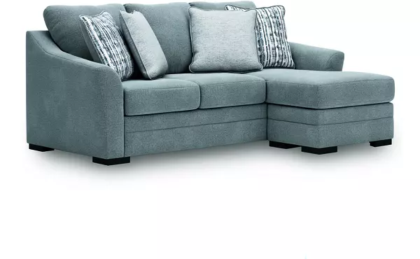 lealand heights steel queen sofa chaise sleeper by ashley