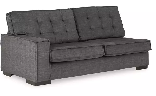 coulee point charcoal laf sofa by ashley