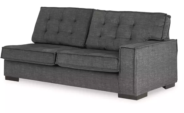 coulee point charcoal raf sofa by ashley