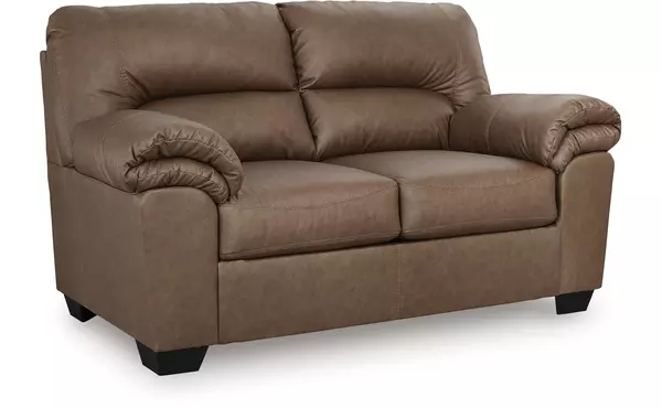 willowbend caramel loveseat by ashley