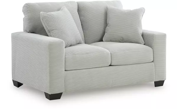 greenbriar smoke loveseat by ashley