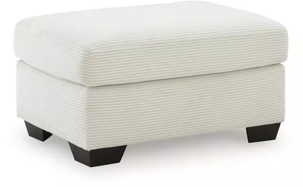 greenbriar ivory ottoman by ashley