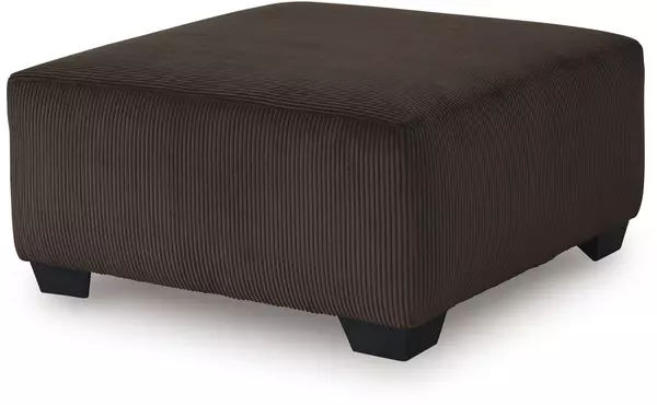kimlee chocolate oversized accent ottoman by ashley