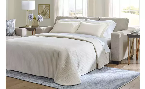deltona parchment queen sofa sleeper by ashley