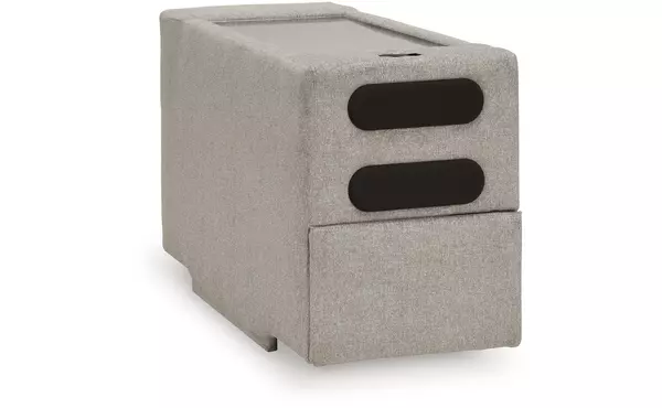 modmax luxe flint console with audio system by ashley