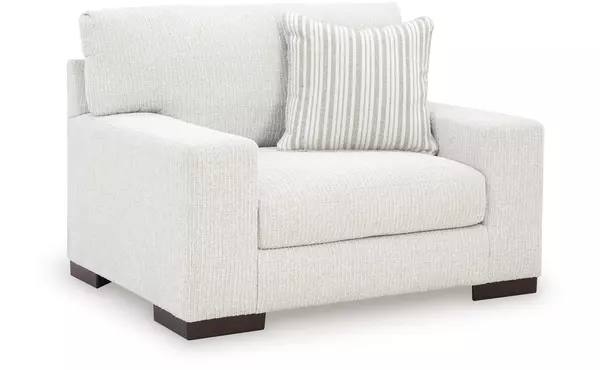 hartside frosted chair and a half by ashley