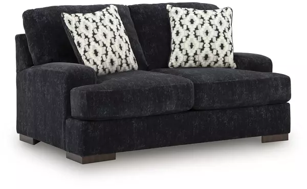 whitmore manor black pearl loveseat by ashley