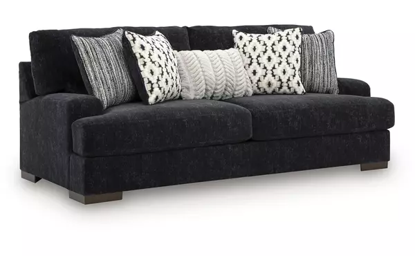 whitmore manor black pearl sofa by ashley