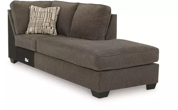 nordale mocha raf corner chaise by ashley