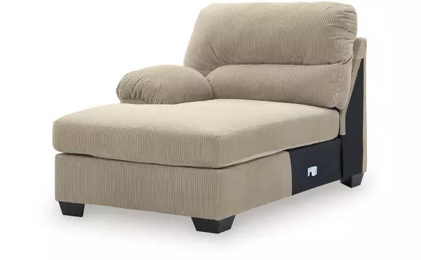 simplejoy sand laf corner chaise by ashley