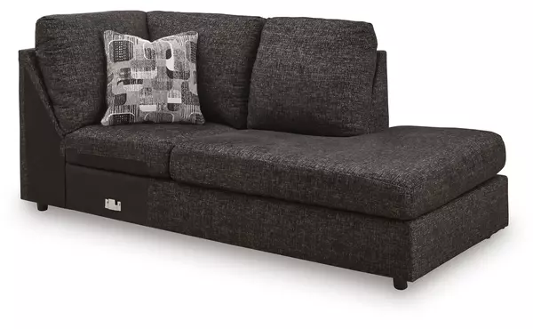 lentiz onyx raf corner chaise by ashley