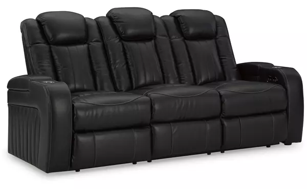 pwr rec sofa with adj headrest by ashley