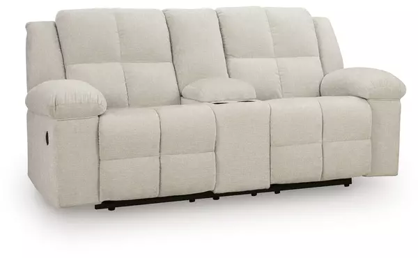 dbl rec loveseat w/console by ashley
