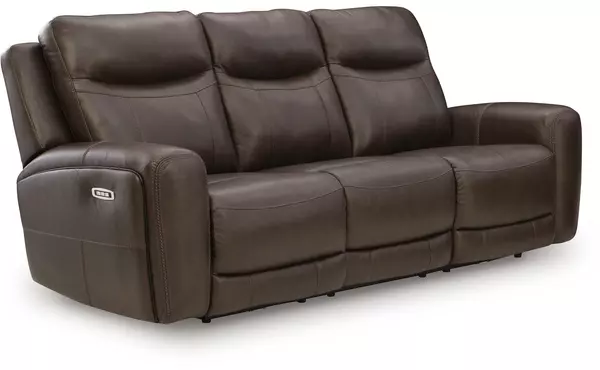 pwr rec sofa with adj headrest by ashley