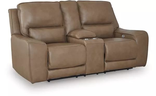 pwr rec loveseat/con/adj hdrst by ashley