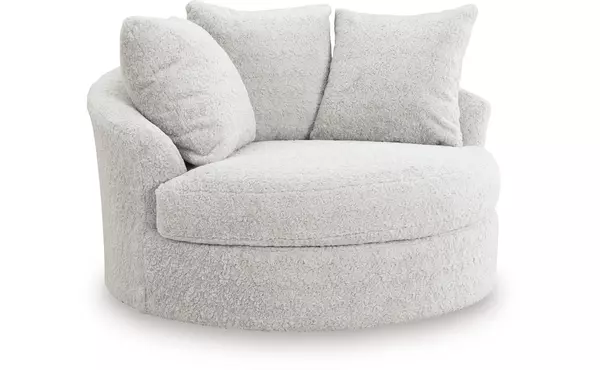 oversized swivel accent chair by ashley