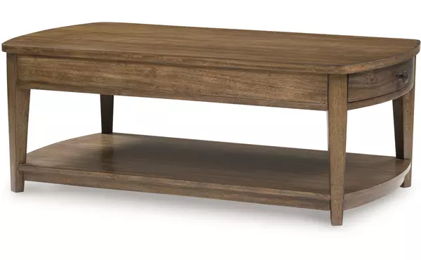 burkbyer brown rectangular cocktail table by ashley