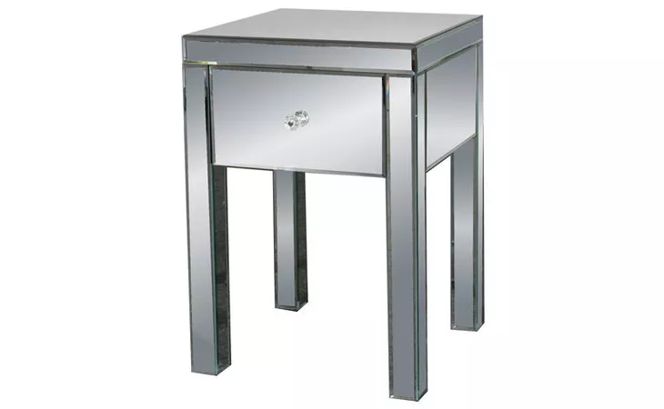 LD24781  RUBY MIRRORED END TABLE
