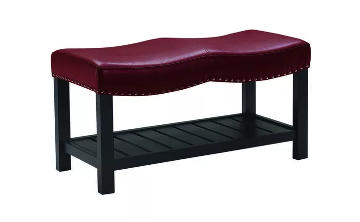 10924  AVALON BENCH SMALL OXBLOOD*PG96