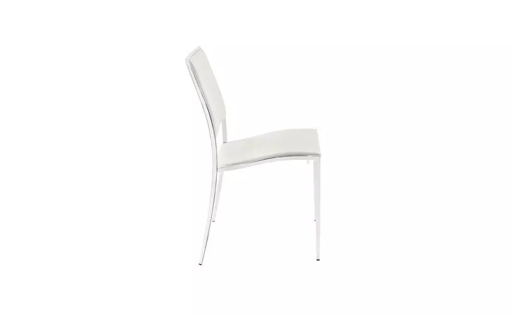 43016  BISTRO STACKING CHAIR WHITE*PG39