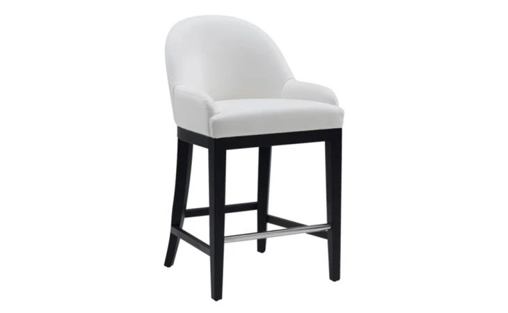 80436  HAVEN COUNTER STOOL - IVORY LEATHER