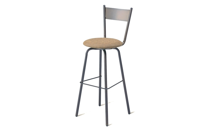 40487-24  COUNTER HEIGHT SWIVEL STOOL CRYSTAL