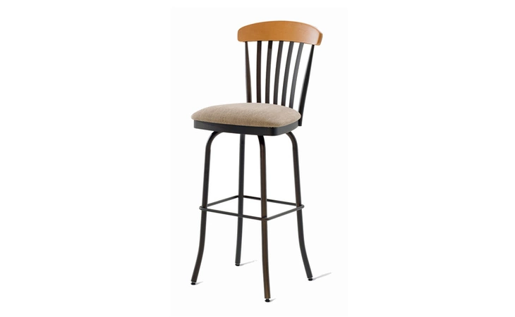 41418-34  TAMMY SWIVEL STOOL (SOLID WOOD ACCENT)