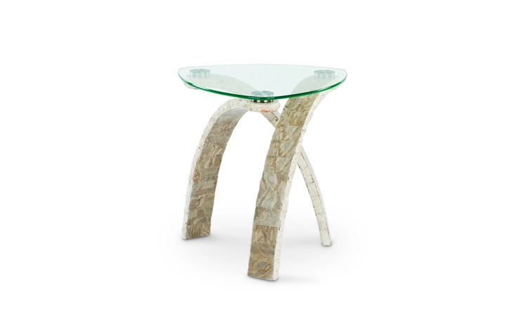 T1884-22B  OVAL END TABLE BASE T1884 - CASCADE