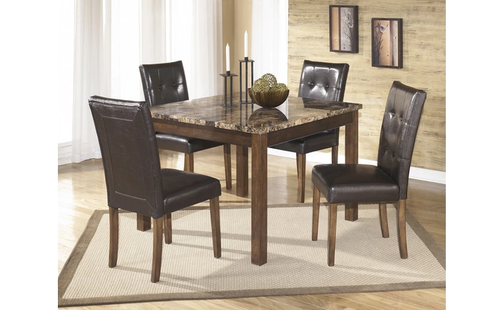 D158-225 Theo SQUARE DRM TABLE SET (5 CN) THEO WARM BROWN DINING