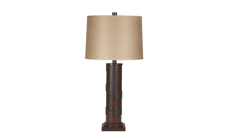 L311154 ORIEL POLY TABLE LAMP (2 CN) ORIEL
