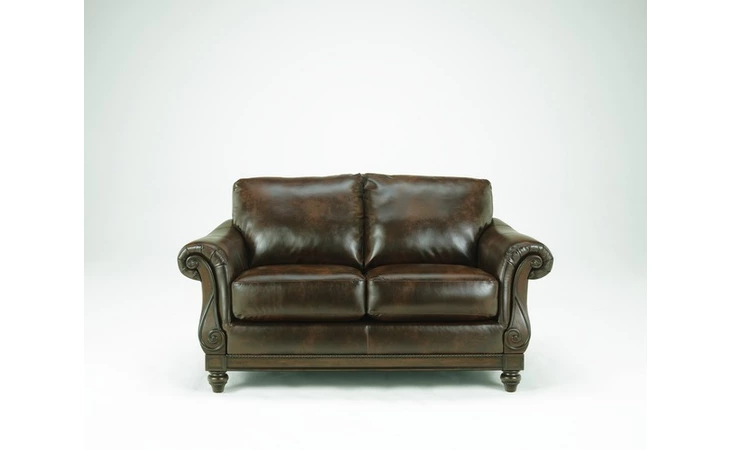 4030035 Leather LOVESEAT-STATIONARY LEATHER-LINDALE DURABLEND - ANTIQUE