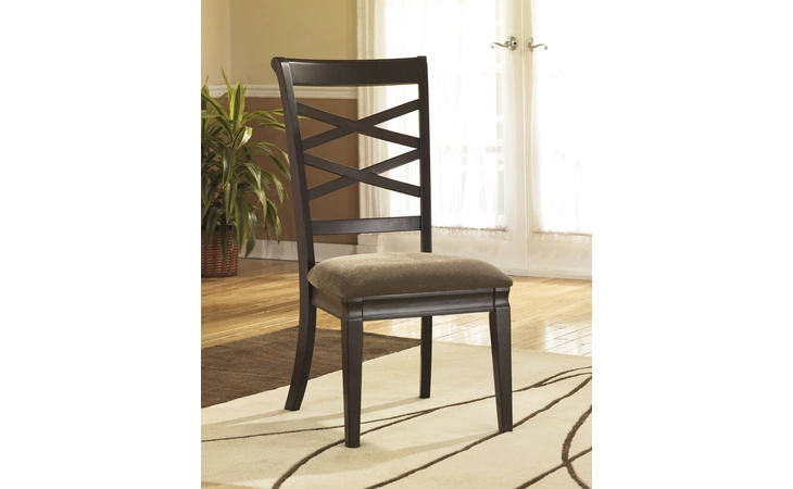 D480-01 HAYLEY DINING UPH SIDE CHAIR (2 CN)