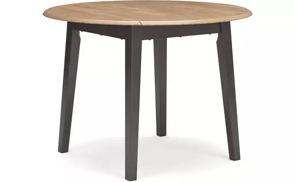 gesthaven natural/brown round drm drop leaf table by ashley