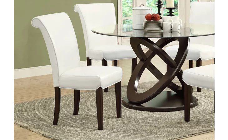 I1666TP  DINING CHAIR - 2PCS - 39 H - TAUPE LEATHER-LOOK