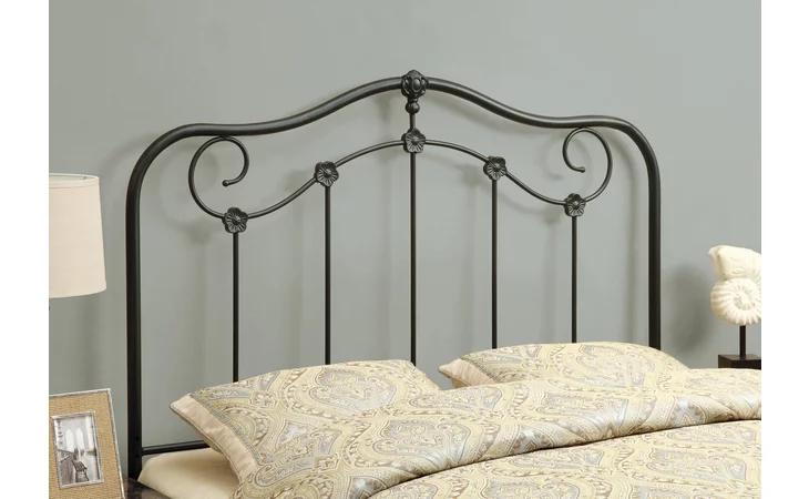 I2618Q  BED - QUEEN OR FULL SIZE - COFFEE HEADBOARD OR FOOTBOARD