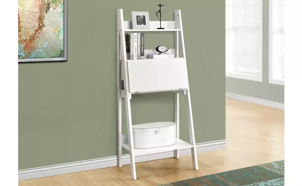 computer desk - 61 h - white ladder style by monarch specialties