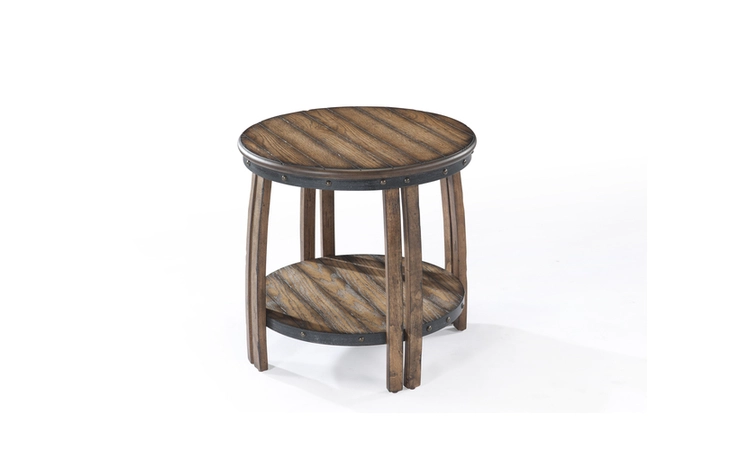 T2045-05  ROUND END TABLE T2045 - MILNER