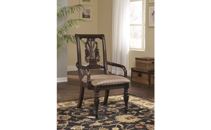 D668-01A KEY TOWN DINING UPH ARM CHAIR (2 CN)