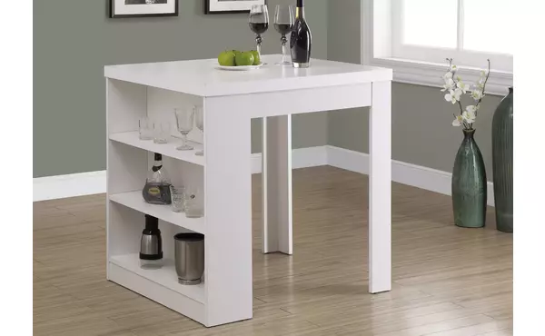 dining table - 32 x 36  - white counter height by monarch specialties