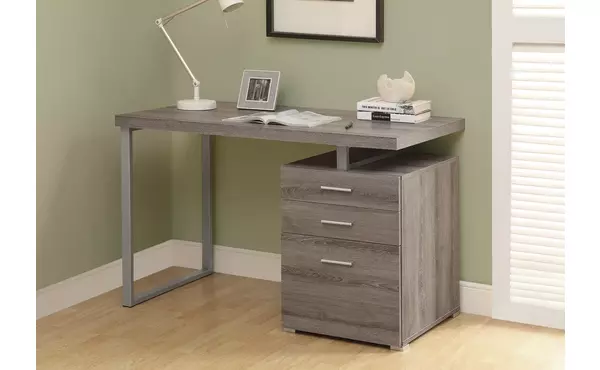 computer desk - 48 l - dark taupe left or right facing by monarch specialties