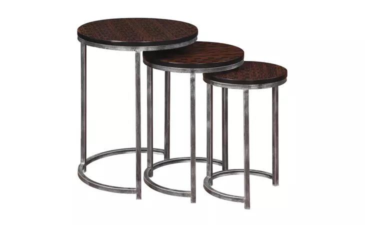 32163  SET OF 3 ROUND NESTING TABLES