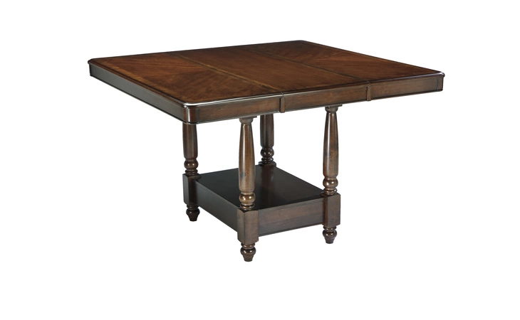 D436-32 Leahlyn - Medium Brown DINING ROOM COUNTER EXT TABLE